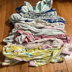 8 pairs long sleeve footed cotton Childrens Place pajama lot